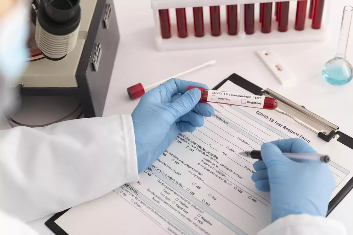 Coronavirus Blood Samples Assortment Lab